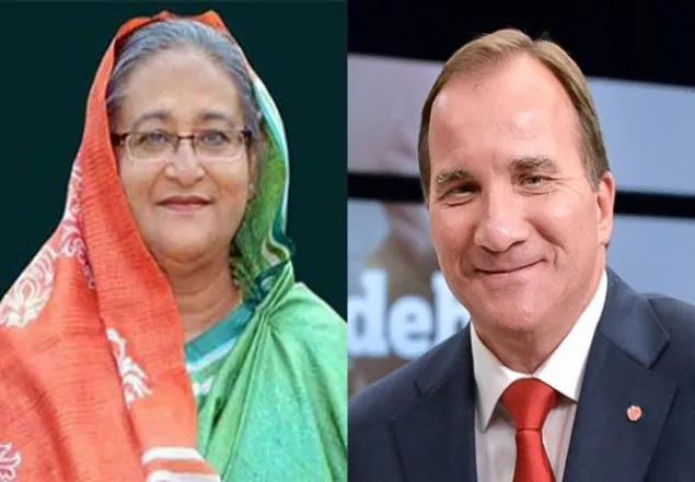 শেখ হাসিনাকে সুইডিশ প্রধানমন্ত্রীর ফোন
