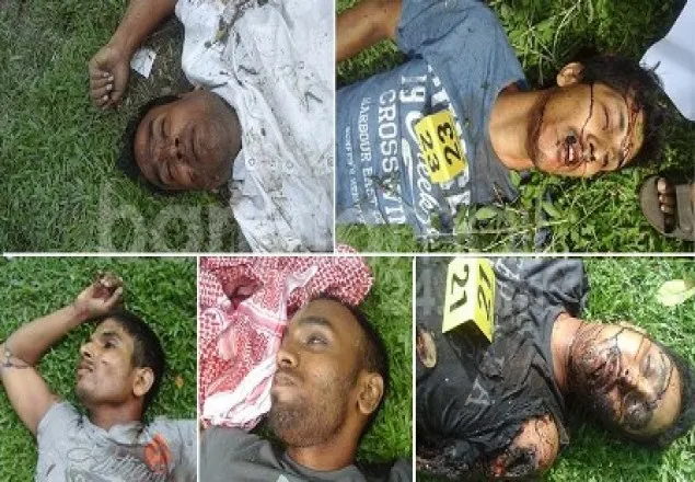 হামলাকারীদের মৃতদেহের ছবি প্রকাশ করলো পুলিশ