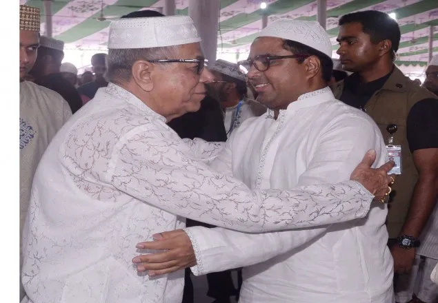 জাতীয় ঈদগাহে রাষ্ট্রপতির ঈদের নামাজ