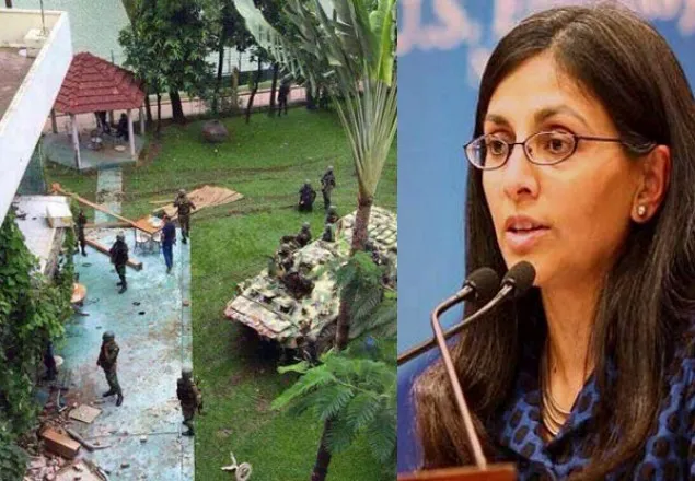 আর্টিজান বেকারিতে নিহতদের প্রতি নিশা দেশাইর শ্রদ্ধা