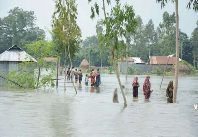 সুন্দরগঞ্জে পানিবন্দি ১৮ হাজার মানুষ 