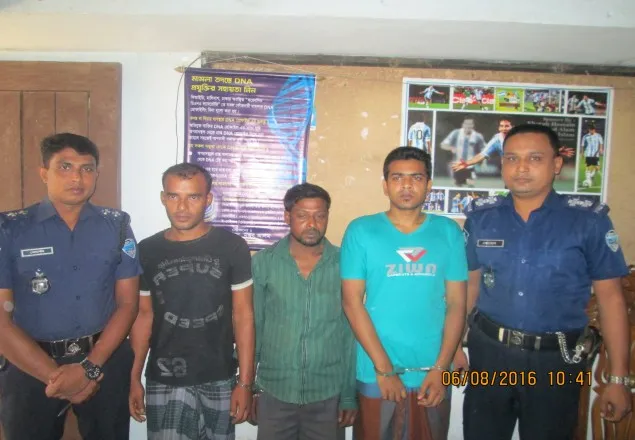 দেবিদ্বারে আরও ৩ ডাকাত গ্রেফতার।