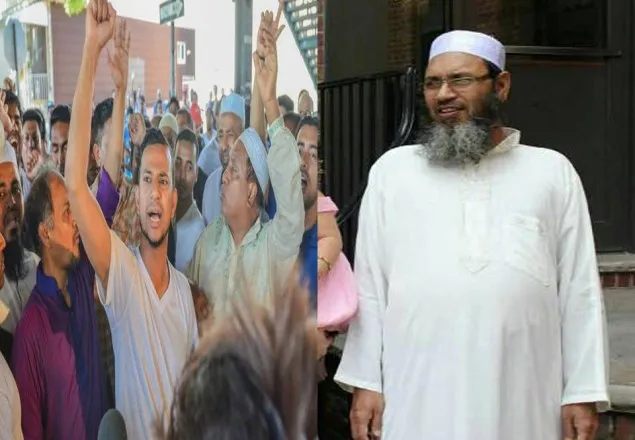নিউইয়র্কে প্রতিবাদের ঝড়, দুর্বৃত্তরা প্রথমে জানতে চাইলো ‘হু ইজ ইমাম’