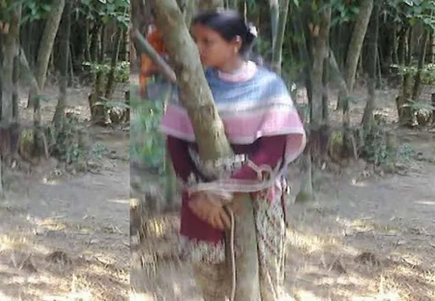 টাঙ্গাইলে গাছে বেঁধে নববধূকে নির্যাতন