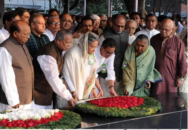 ২১ আগস্টে নিহতদের প্রতি প্রধানমন্ত্রীর শ্রদ্ধা