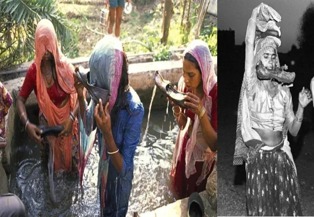 পুরুষের জুতো মুখে করে যে কারনে জল খাচ্ছেন মেয়েরা