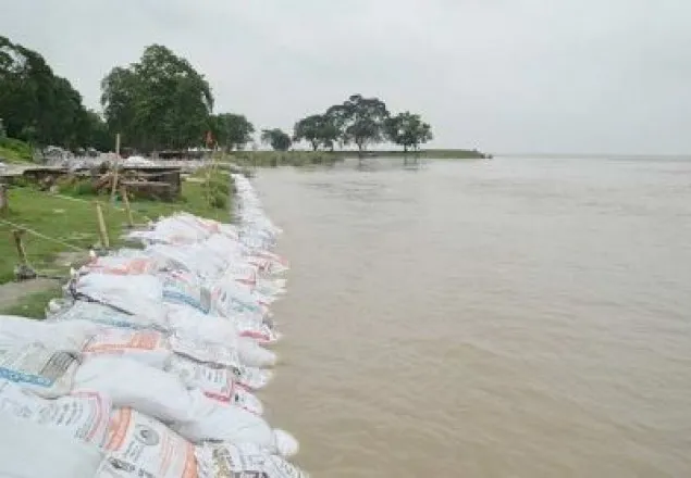 বিপদসীমার কাছে পদ্মার পানি , আতঙ্কে এলাকাবাসী