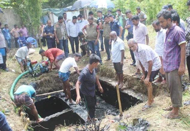এক বছর পর সেপটিক ট্যাংক থেকে যুবলীগ নেতার লাশ উদ্ধার