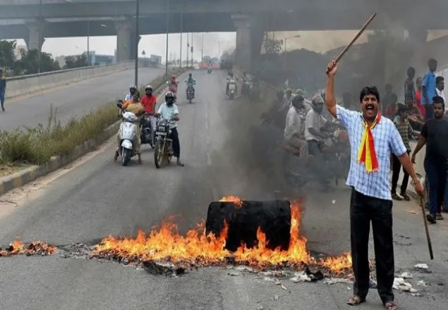 ভারতে নদীর পানি বণ্টন নিয়ে দাঙ্গায় নিহত ১, কারফিউ জারি