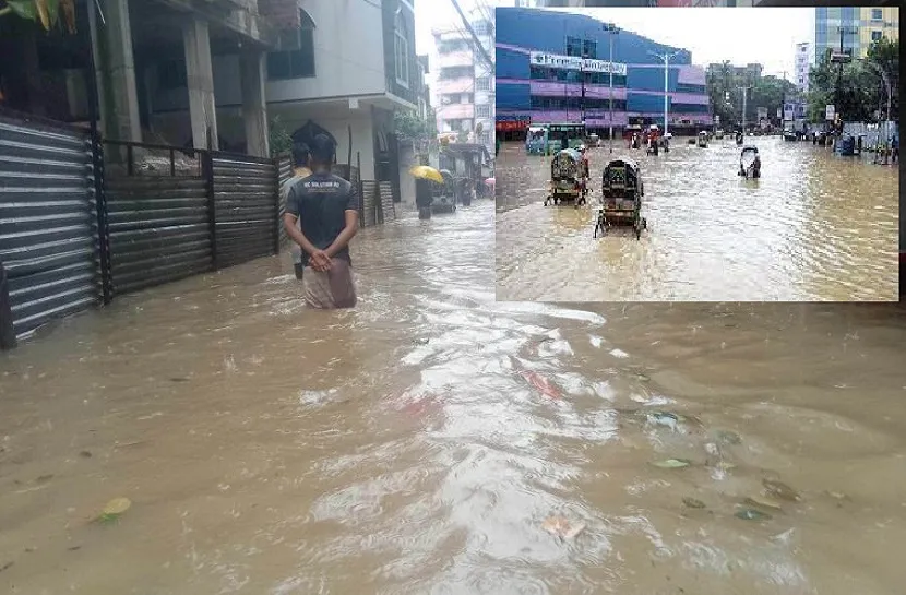 ভারী বর্ষণে ফের ডুবেছে চট্টগ্রাম