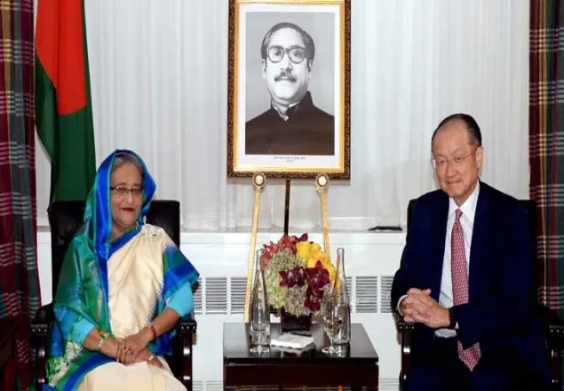 প্রধানমন্ত্রীর সঙ্গে বিশ্বব্যাংক প্রেসিডেন্টের সাক্ষাৎ