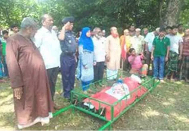 রাষ্ট্রীয় মর্যাদায় মুক্তিযোদ্ধা টিপু সুলতানের দাফন সম্পন্ন
