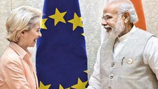 EU chief plays on India's fears of China-Russia axis
