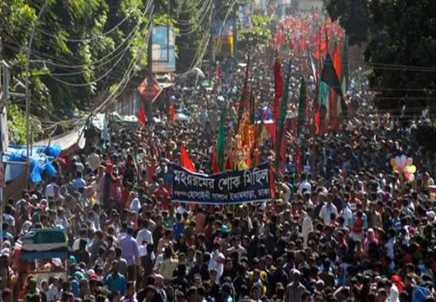 কঠোর নিরাপত্তায় তাজিয়া মিছিল শুরু