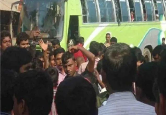 নারায়ণগঞ্জে বাস চাপায় স্কুলছাত্রী নিহত