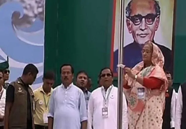 আ'লীগের ২০ তম সম্মেলন উদ্বোধন করলেন সভানেত্রী