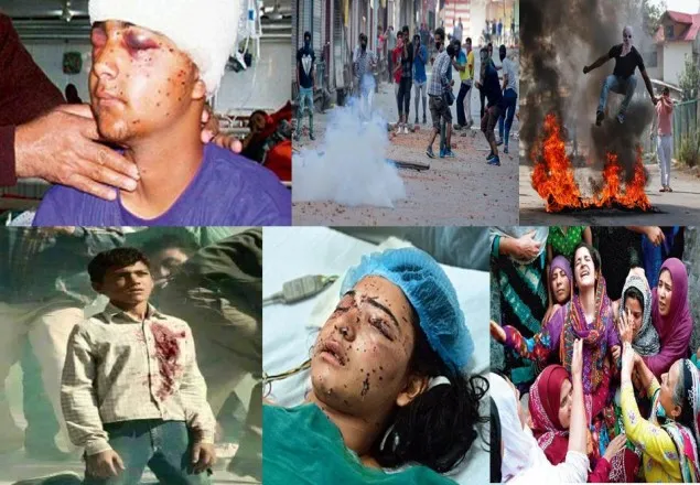 কাশ্মীরে আগ্রাসন: দৃষ্টি হারাচ্ছেন ৫শতাধিক শিক্ষার্থী 