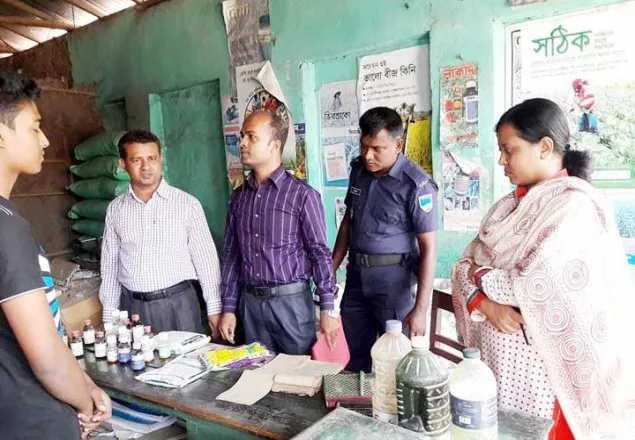 শৈলকুপায়  ভ্রাম্যমান আদালতের অভিযানে জরিমানা আদায় 