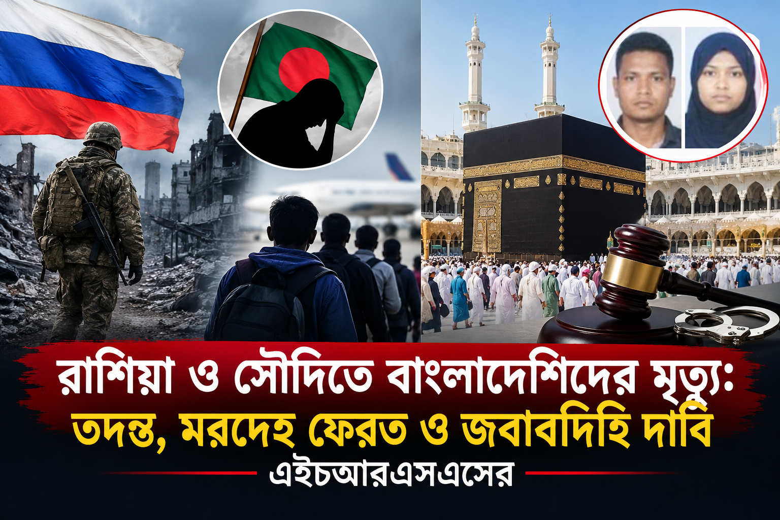 তদন্ত-মরদেহ ফেরত ও জবাবদিহি দাবি এইচআরএসএসের