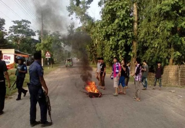 ইউফিডিএফ সমর্থিত নেতার মুক্তির দাবিতে অবরোধ