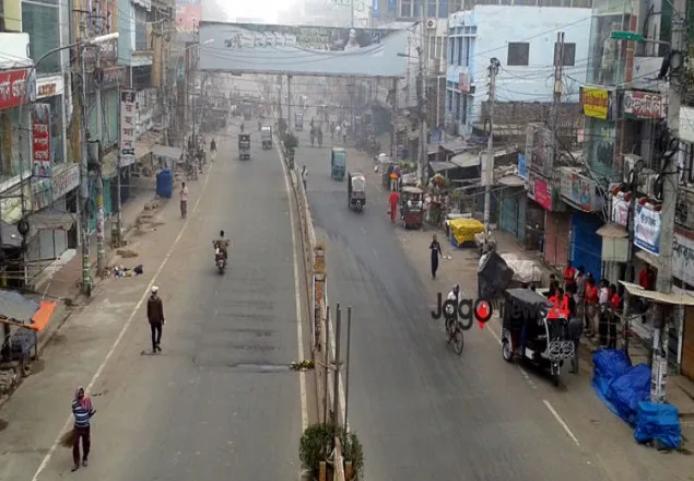 রাজশাহীতে হরতাল চলছে