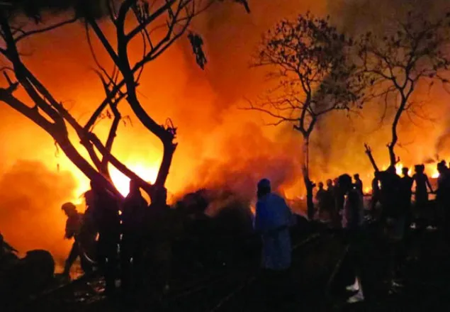 খাগড়াছড়িতে ২৪ বসতবাড়িতে অগ্নিকাণ্ড
