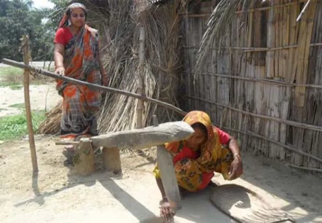 হারিয়ে যাচ্ছে গ্রাম বাংলার ঐতিহ্য কাঠের ঢেঁকি