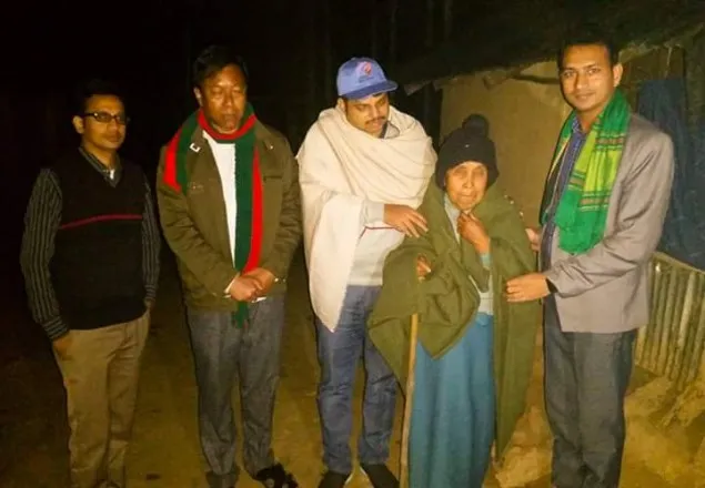 গুইমারা ইউএনওর কম্বল বিতরণ