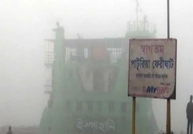 পাটুরিয়া-দৌলতদিয়ায়  ফেরি চলাচল বন্ধ