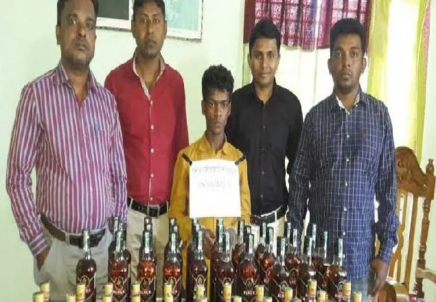 সুনামগঞ্জে ভারতীয় ২৭ বোতল মদসহ আটক ১
