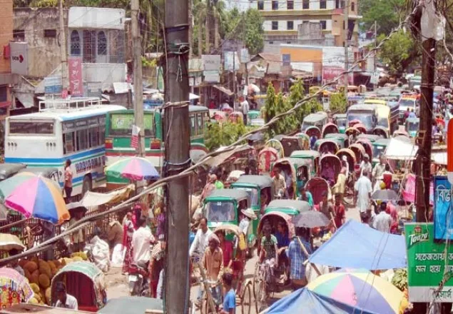 খুলনায় যানজটের পরিমান বেড়েই চলছে