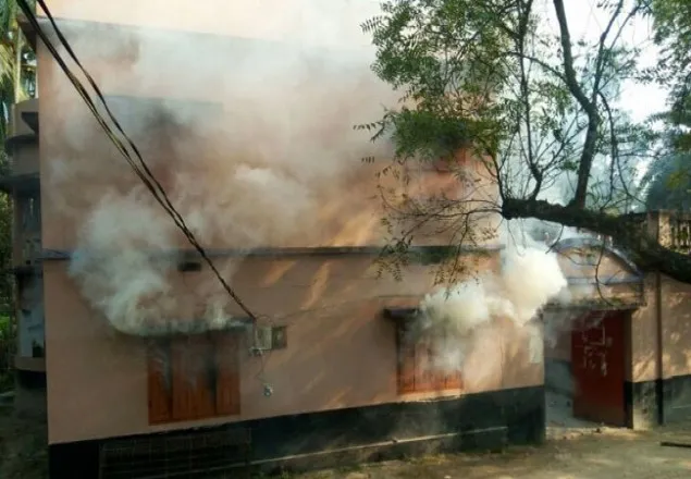 জাসদ কার্যালয়ে আগুন