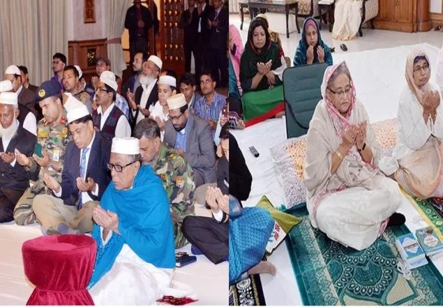 আখেরি মোনাজাতে অংশ নিলেন রাষ্ট্রপতি-প্রধানমন্ত্রী