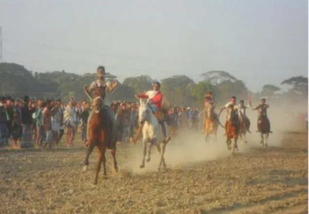 নড়াইলে ঘোড়া দৌড় প্রতিযোগিতা অনু্িষ্ঠত
