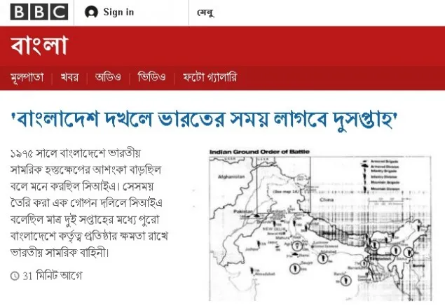 'বাংলাদেশ দখলে ভারতের সময় লাগবে দুসপ্তাহ' 