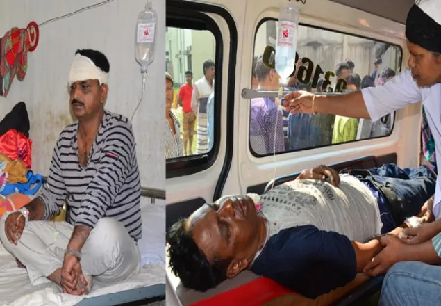 পাবনায় সন্ত্রাসীদের গুলিতে দুই পুলিশ কর্মকর্তা আহত