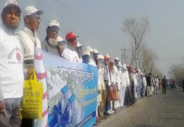 মানববন্ধনে ওরা কারা রামপাল বিদ্যুৎকেন্দ্রের পক্ষে?