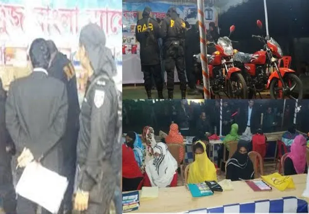 র‌্যাবের অভিযান বাণিজ্য মেলার জুয়ার আসরে