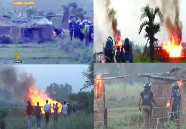 সাঁওতালপল্লীতে আগুন: ডিবিসহ তিন পুলিশ সদস্য জড়িত