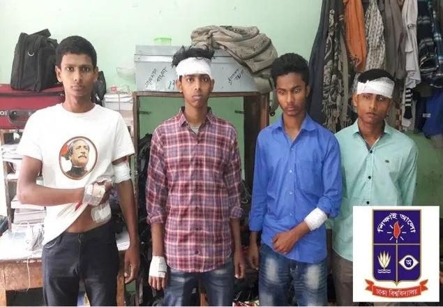 হকস্টিক দিয়ে কর্মীদের পেটালেন ঢাবি ছাত্রলীগের সাধারণ সম্পাদক