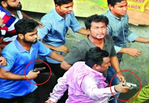 গুলিস্তানে অস্ত্র উঁচিয়ে গুলি ছোড়া ছাত্রলীগ নেতা কারাগারে 