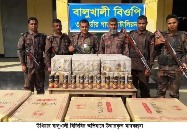 উখিয়ায় বিজিবির অভিযানে ৫ লক্ষাধিক টাকার মাদক জব্দ