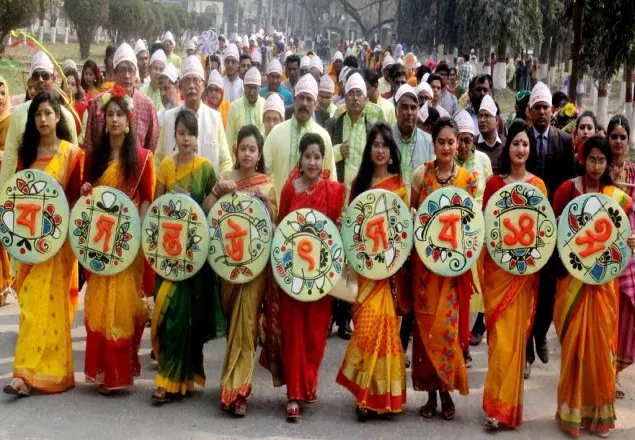 ইবিতে বসন্ত বরণ উৎসব