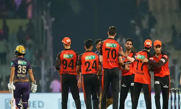 কলকাতাকে ২৩ রানে হারালো হায়দরাবাদ