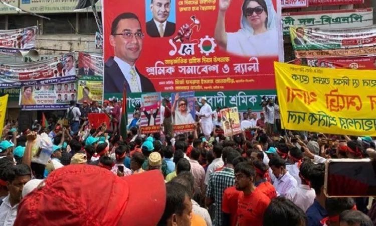 বিএনপির শ্রমিক সমাবেশ শুরু