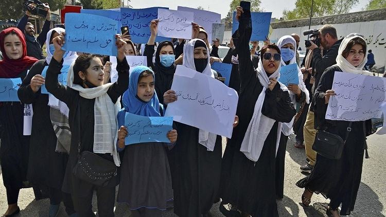 Afghan women demand education, work at protest