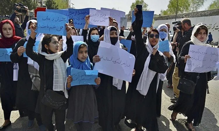 Afghan women demand education, work at protest