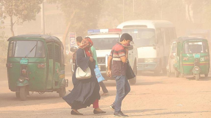 Air pollution choking Dhaka