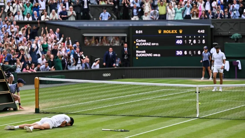 Alcaraz defeats Djokovic to win first Wimbledon title
