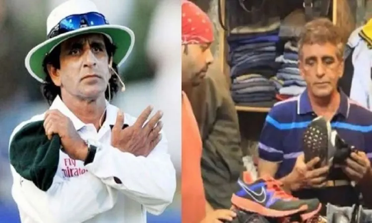 আম্পায়ার এখন জুতা বিক্রেতা!